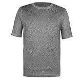 Kgfvesdc Stichsicheres T-Shirt(Grau),Stichfeste Kleidung,Stichfestes Herren Hemd,Rundhalsausschnitt,Bissfest,Das Nicht Leicht Zu BeschäDigen FüR Polizei Und Sicherheitspersonal Patrouille Im Dienst