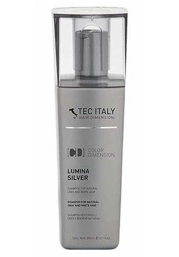 Miniatura 2 de Tec Italy Lumina Silver Champú para cabello blanco y gris natural, 10.1 oz (paquete de 2)
