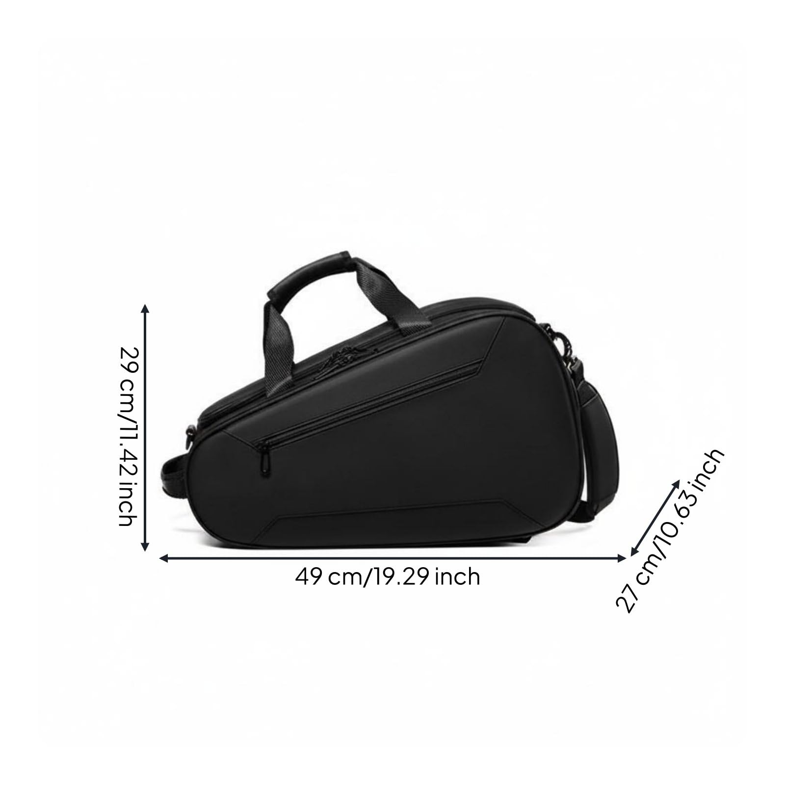 Borsa Sportiva da Uomo Borsone Palestra Zaino Duffel Trasformabile con Scomparto Racchette Scarpe Ventilato in Tessuto Oxford Impermeabile Adatta a Palestra Viaggio Outdoor