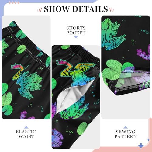 Pajamas Pants Soft Bright Frogs Long Sleep Pjs Lounge Pajama Bottoms Elastic Waist with Pockets4
