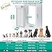 Automatic Dog Door with Collar Sensor, Up to 200 lbs, Electronic Extra Large Dog Door for Exterior Door with Mains-Powered, Timing Function, Anti-Pinch- XL