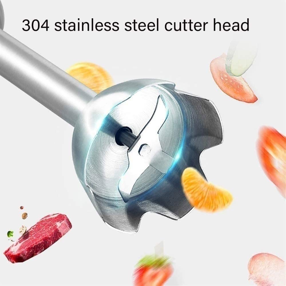 5 w 1 blender ręczny do zanurzania, ręczny blender ręczny z ostrzami ze stali nierdzewnej 304, rozdrabniacz, kubek, młynek, idealny do koktajli, jedzenia dla niemowląt, sosów, przecierów, zup
