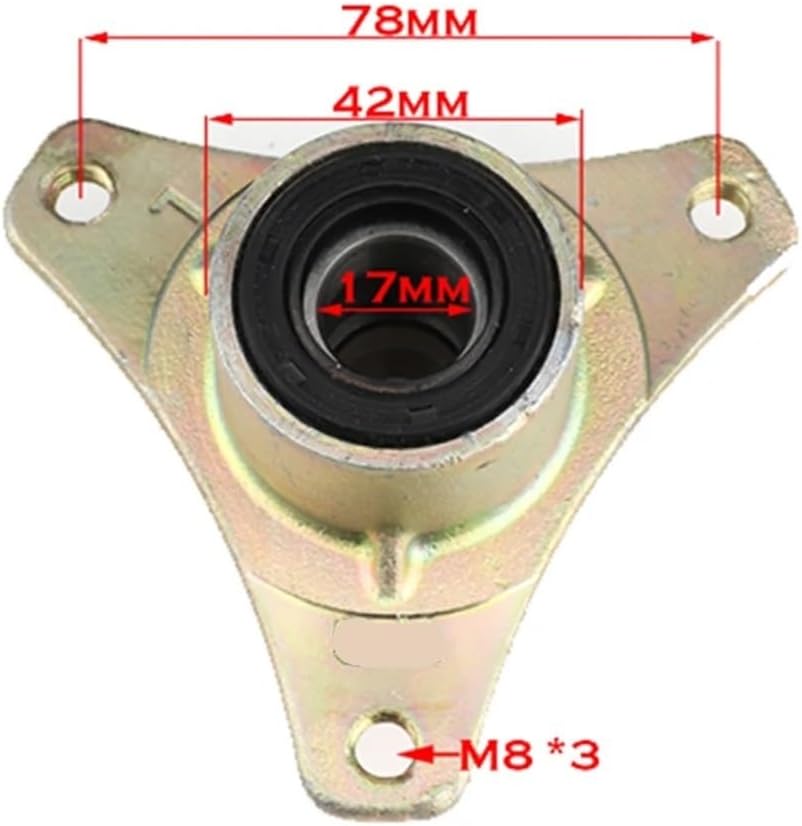 1 Pair 17mm 3*M8 Front Wheel Hub Fit for 49cc 50cc 110cc 125cc 168F 200 ATV Go KartBuggy ATV Scooter Quad Bike Accessories