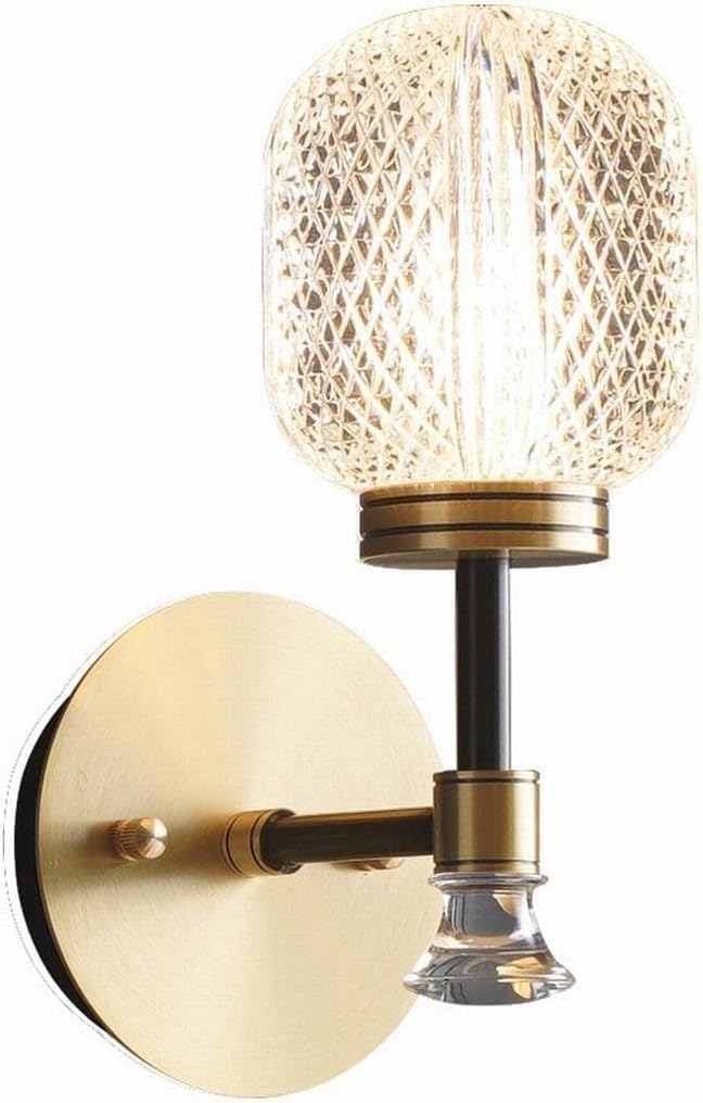CWCQGH Wall lamp Modern LED Crystal Wall Lamp Indoor Porch Garden Dining Bedroom Bedside Decoration Lighting Lamp Copper Living Room Wall Light