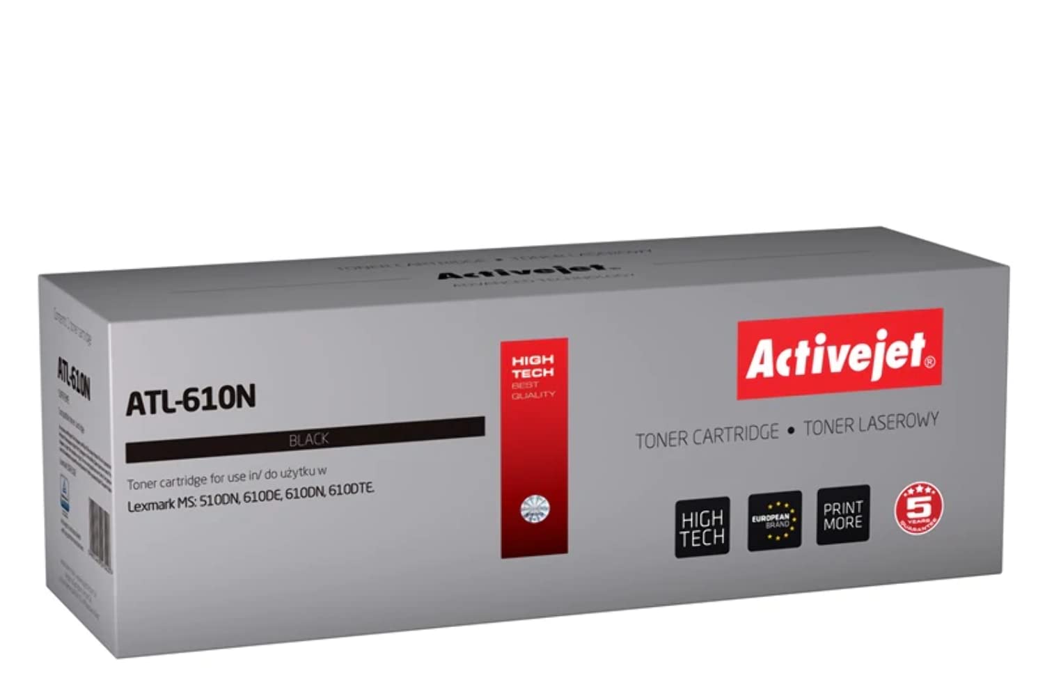 Toner Activejet Atl-610N Do Drukarki Lexmark, Zamiennik Lexmark 50F2U0E; Supreme; 20000 Stron; Czarny.