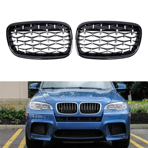 Grille ventilation de calandre diamant voiture BMW X5 X6 E70 E71 2008-2013