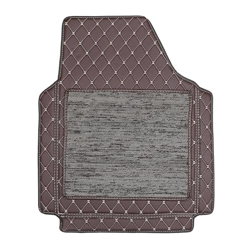 Image of CARNEST 7D Car Floor Mats Only Compatible with Datsun GO All Model, Set of 3 Pcs, 100% Waterproof & Washable Luxury 7D Car Foot Mats, Coffe