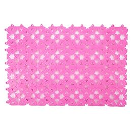 Acouto Dog Pet Mat Plastic Spliced Hollow Slip Pads Pet Mat Bathroom Floor Bunny Feet Pad SuppliesSmall AnimalsHouses & HabitatsBedding & Litter (Pink)