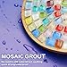 CAMUTKRY Mosaic Crystal Grout, Mosaics Tile Tools, Mosaic Tile Accessories – Essential for Handmade Grouting and Perfect for DIY Craft Projects (Translucent, 4.5oz)