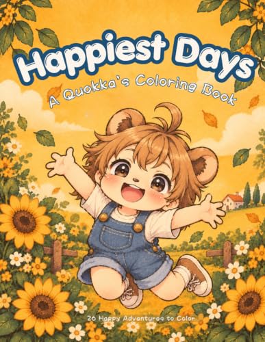 Happiest Days: A Quokka's Coloring Book