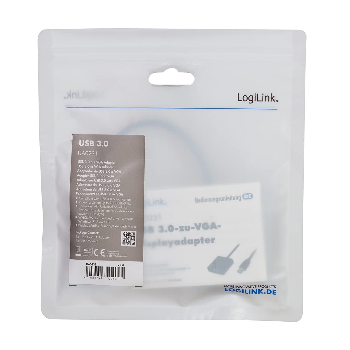 Logilink Adaptateur USB 3.0 vers VGA