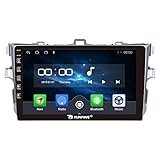 Quad Core 4G+64G Car CarPlay Android Auto 9" IPS Display Navigazione Stereo Schermo tattile Headunit Pad Tablet Radiocamera di retromarcia GPS Lettore multimediale Per Toyota Corolla 2007-2013
