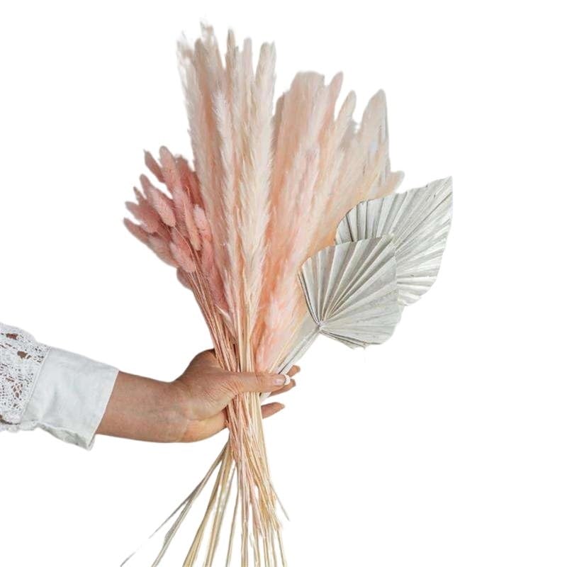 Pampas Grass Large 77Pcs Ramo de Flores Secas miniatura 1