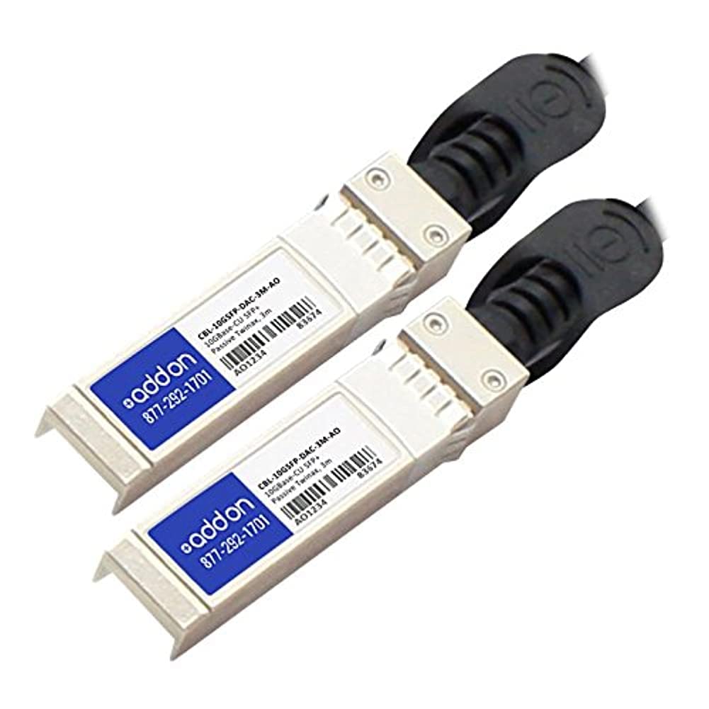 Addon Periferiche aggiuntive per computer Force10 Reti Cbl-10gsfp-dac-3m Compatibile 10gbase-cu Sfp+