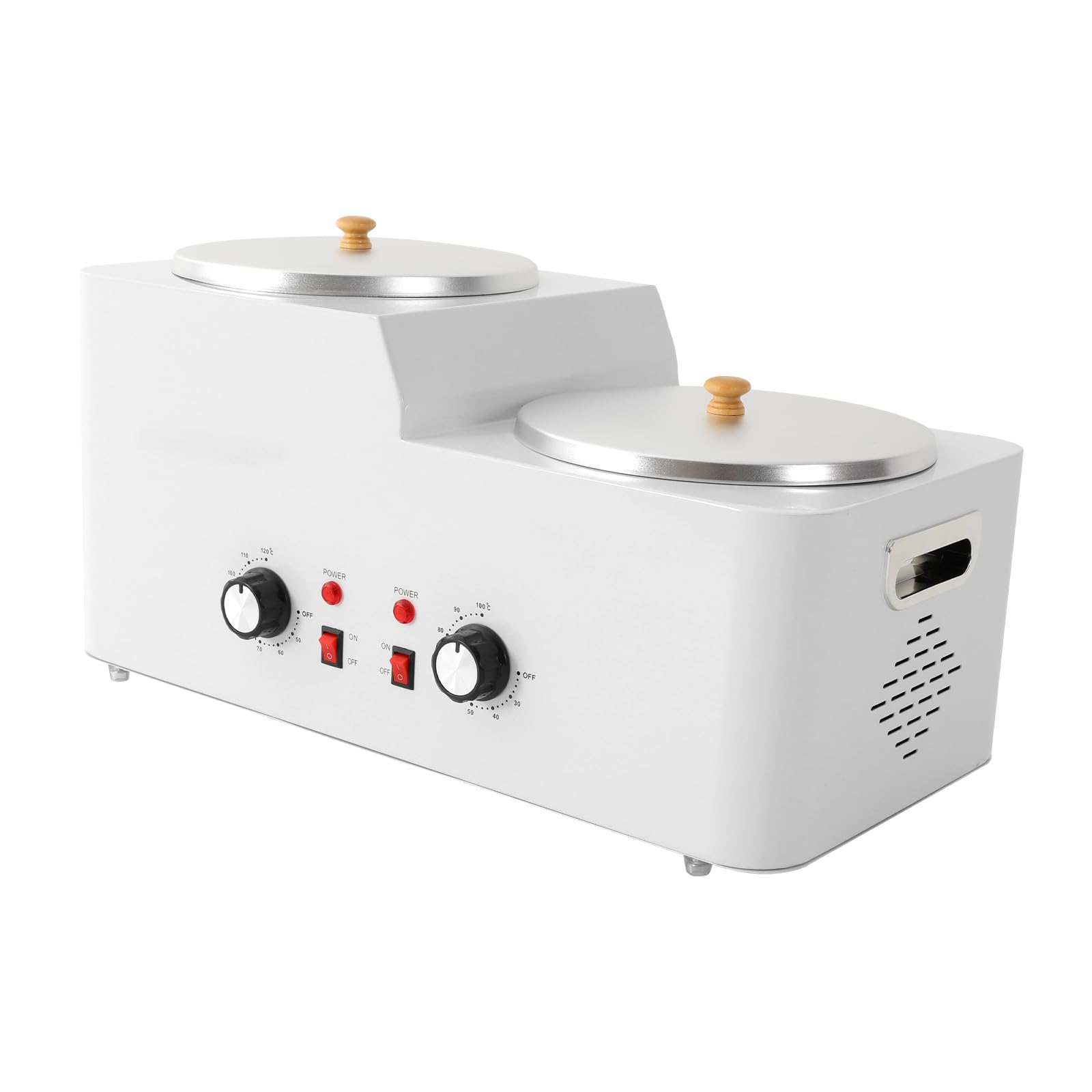 Scaldacera da 5 l, riscaldamento a cera, 600 W, elettrico, 0-120 °C, temperatura regolabile, scalda cera, doppia pentola per la depilazione