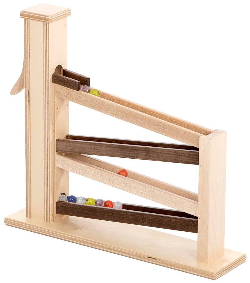 Marble Pump, Walnut and Natural