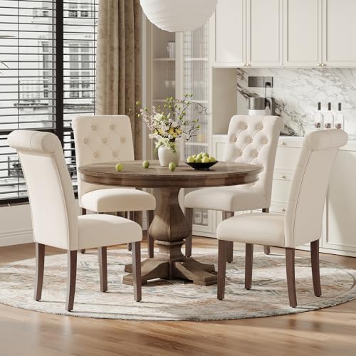 MALOL Upholstered Tufted Dining Room Chairs