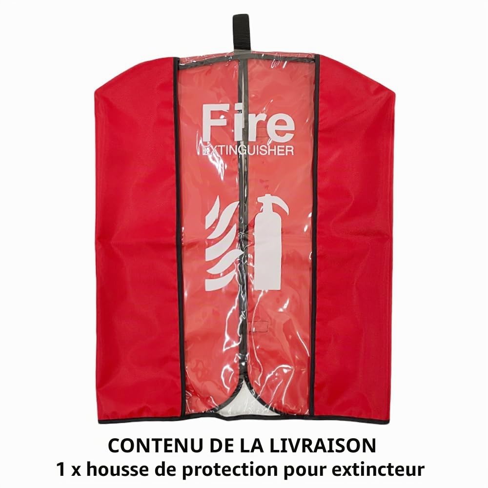 Housse d'extincteur très résistante contre les éraflures et les rayures, 43,2 cm de large x 56,9 cm de long, 1 pièce (2,3 à 5,9 kg)