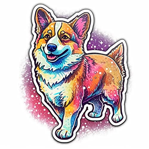 Image of Yoonek Graphics Welsh Corgi Welsh Corgi Dog Vinyl Decal Sticker for Car, Laptop, Tumbler, More. #009964-6