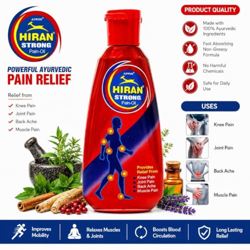 Image of Aswini Strong Pain Relief Oil 70ml (Pack of 2), Back & Joint Pain ayurvedic tel, Long Lasting Relief, kamar dard tel, Joint pain Relief Oil for Daily Use