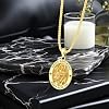 Saint Necklace S925 Sterling Silver Patron St Amulet Medal Protection Pendant Jewelry for Men Women