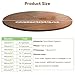 zzpdnjt Wood Foldable Table, Space Saving Folding Round Table Top, 1.6cm Thick, Indoor Outdoor Folding Circle Table, with Metal Hardware(Walnut,75