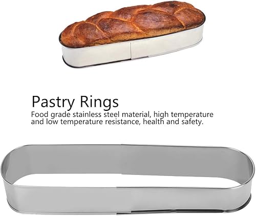 Miniatura 7 de Pastel de acero inoxidable largo ovalado pastel retráctil Mousse pastel hornear pastelería postre bricolaje pastel hornear cocina suministros para