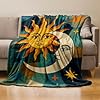 RQTWC Sun and Moon Throw Blanket Gifts for Boys Girls Kids Adults, Vintage Celestial Flannel Blankets for Travel Sofa Living Room Decor 50"X60" #1