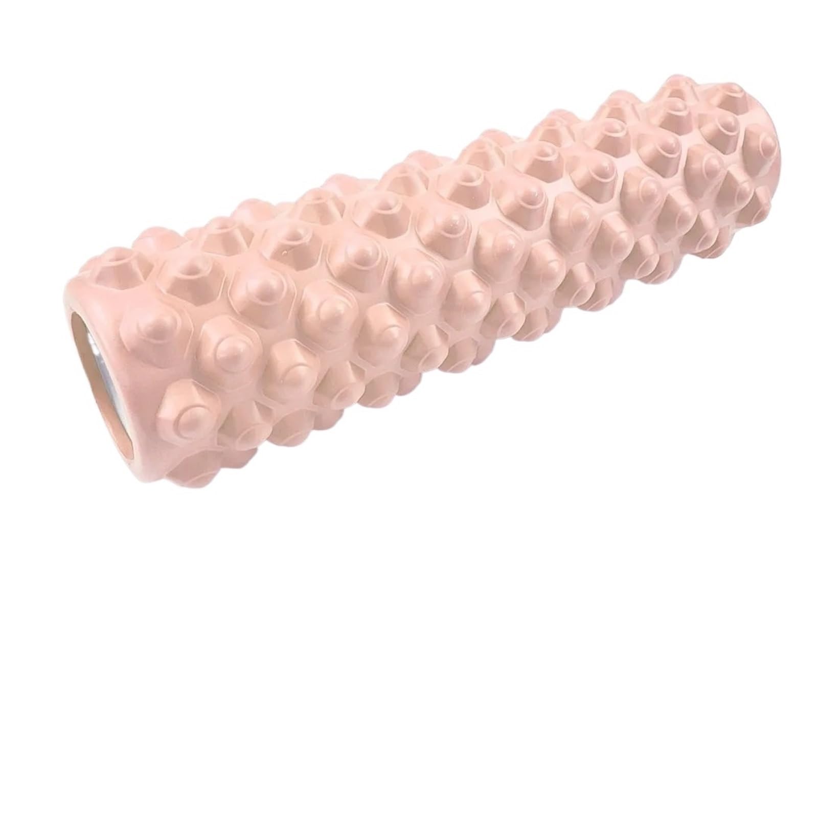 2 Stück EVA-Schaumstoffrolle mit Textur – hohles Design for Fitness und Yoga für Training(Beige,45cm)