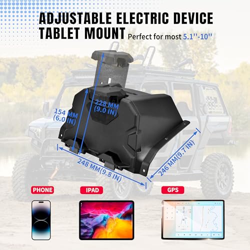 Image of Tablet Holder for Polaris Xpedition XP /ADV 2024 2025, Sporty Electronic Device Mount with Storage Box Phone Mount Tablet Holder for Polaris Xpedition XP /XP 5 /ADV /ADV 5 2024 2025 Accessories
