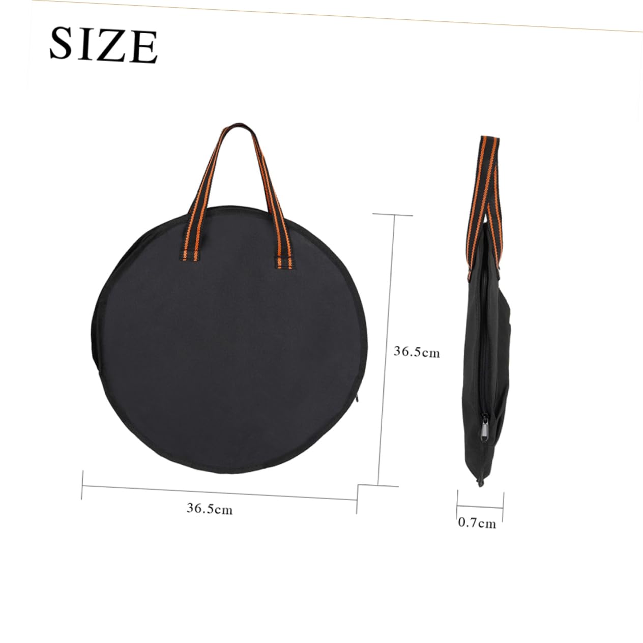 HANABASS Dumb Drum Carrying Bag Portable Storage Case with Sturdy Handle for Outdoor Use Durable Design Simple Zipper Closure for Drummers