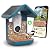 Bird Buddy Solar Smart Bird Feeder with Camera - AI Bird Species Identification, 5MP Photos, 2K HD Video Live Stream Camera, Solar-Powered Charging, 2.8in Focus - Blue