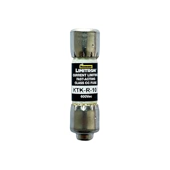 New OEM KTK-R-10 KTK-R-10A 600Vac Fast Acting Fuse, Pack of 10