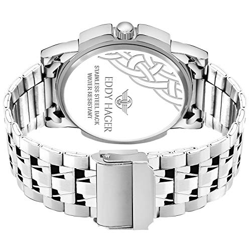 Image of EDDY HAGER EH-226-OLIVE Stainless Steel Analog Men's Watch