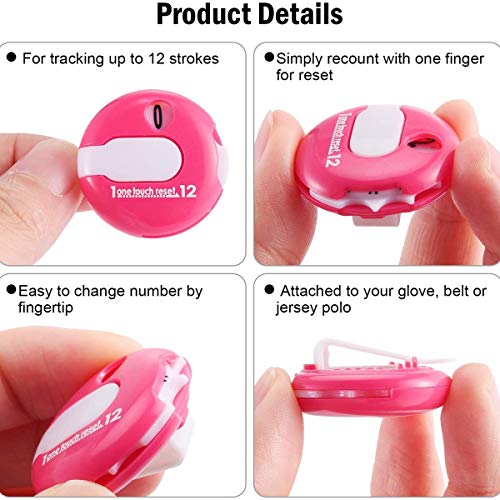 Lrtzizy 3 Pcs Mini Golf Score Counter Golf Stroke Counter with One Contact Reset Shot Putt Indicator Sport Accessories - Image 3