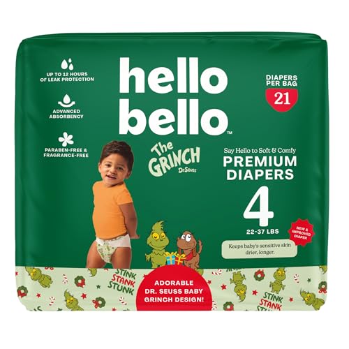 Image of Hello Bello Premium Diapers (Baby Seuss Stink Stank Stunk) Size 4, 21ct