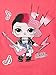 L.O.L. Surprise! girls Glee Club Rocker Short Sleeve T-shirt T Shirt, Hot Pink, Small US