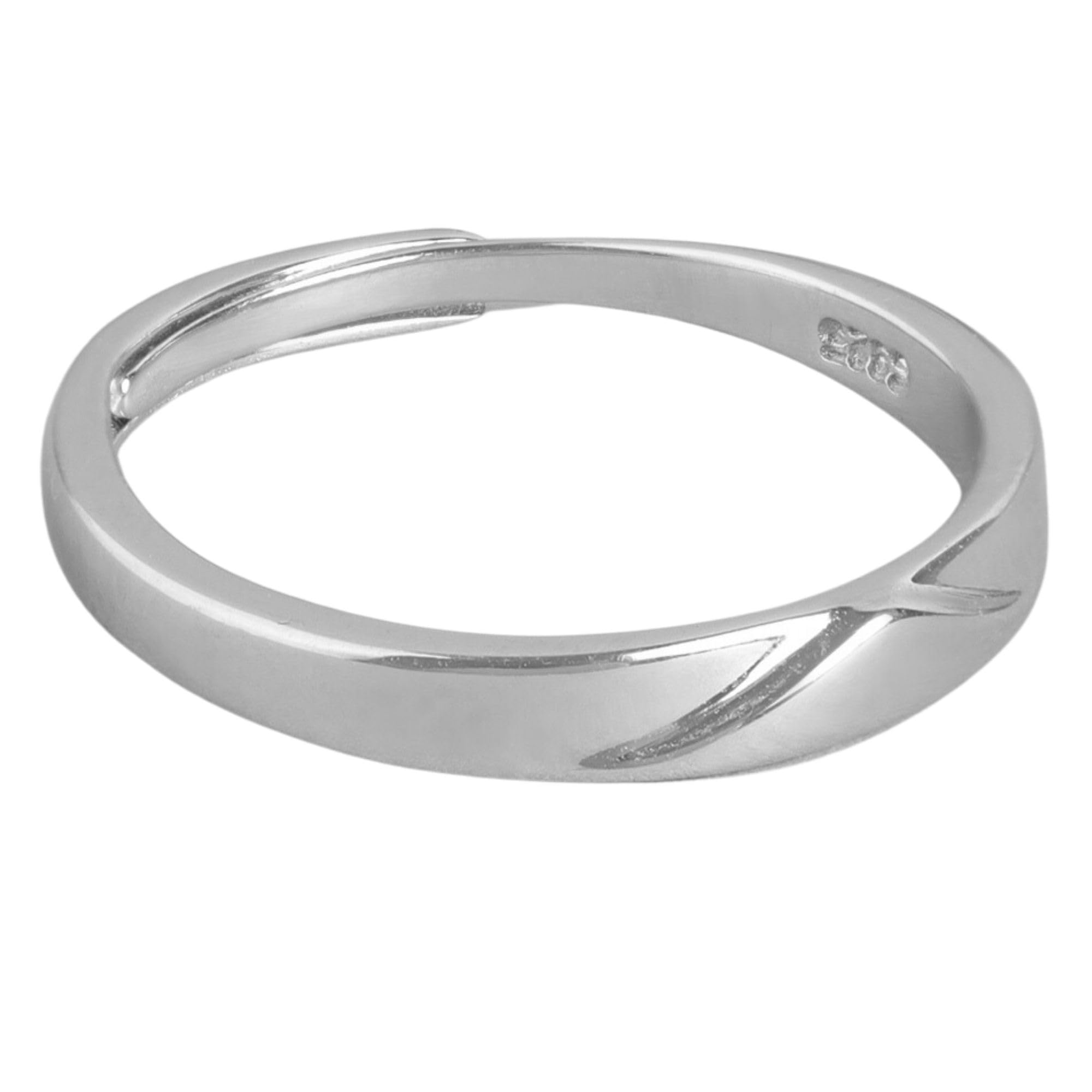 ZAVYA 925 Sterling Silver Modern Abstract Rhodium Plated Adjustable Ring for Men | Gift for Men and Boys | With Certificate of Authenticity and 925 Hallmark (B0CKMZCG4G) Amazon Price History, Amazon Price Tracker