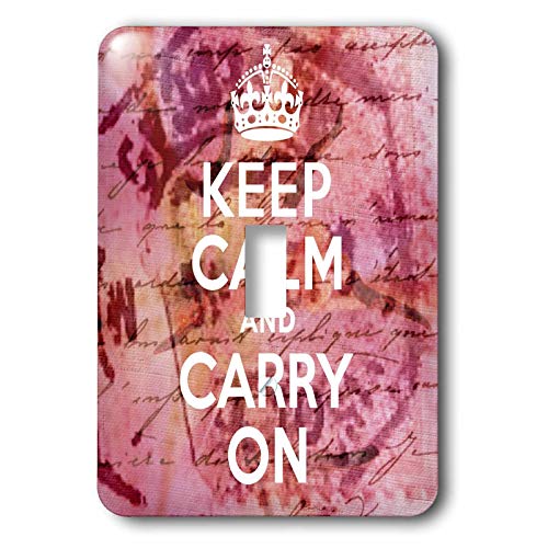 Interrupteur rose Angelandspot Keep Calm coloré et chic