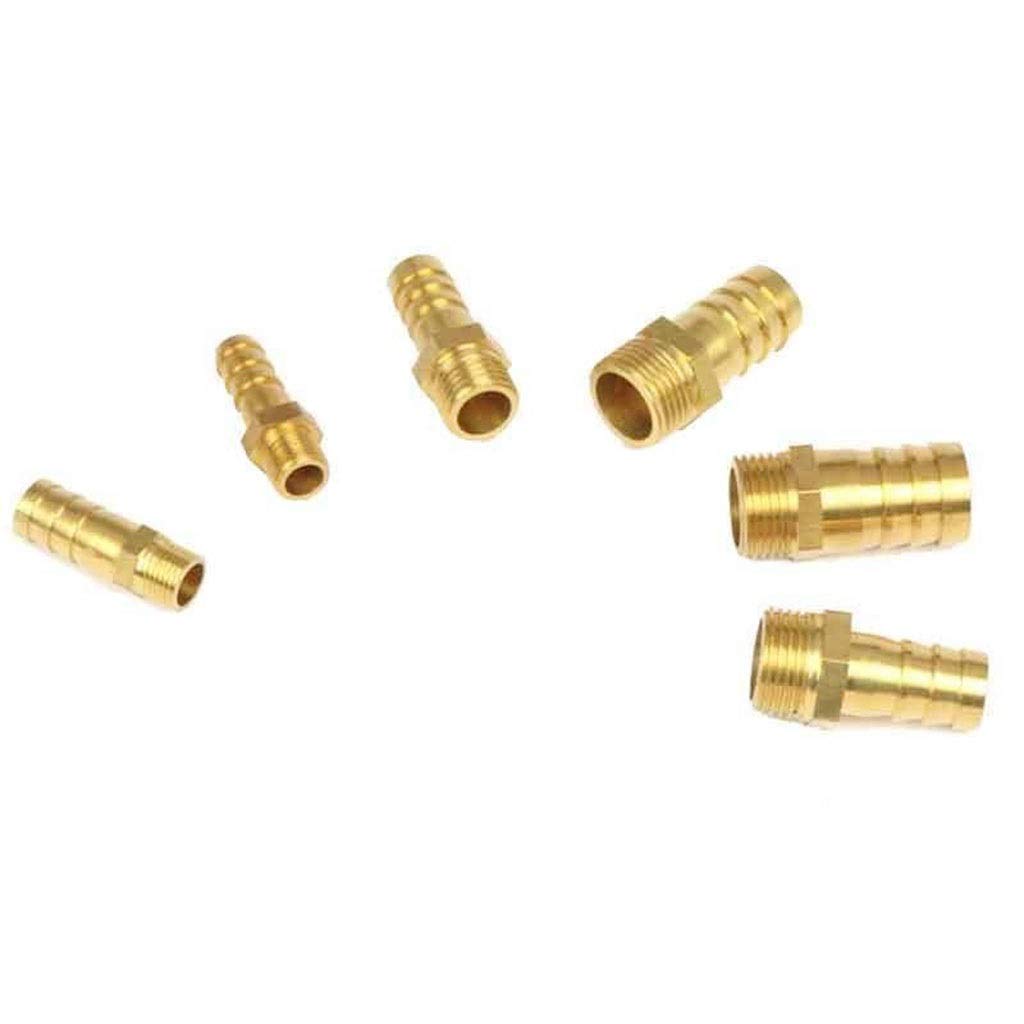 Złącze węża Złączka do rur mosiężnych, końcówka węża, męski łącznik miedziany, adapter(45720,8mm Barb)