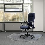 Kuyal Office Chair Mat for Carpets,Transparent Thick and Sturdy Highly Premium Quality Floor Mats for Low and Medium Pile Carpets, with Studs 36" X 48"