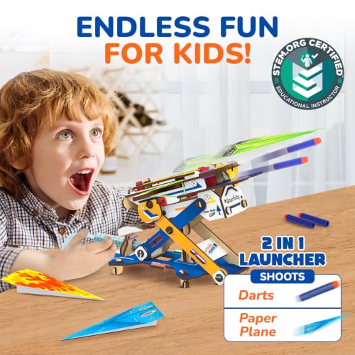 Smartivity 2in1 Hydraulic Aeroplane & Dart Launcher for Kids 6-14 - Image 3