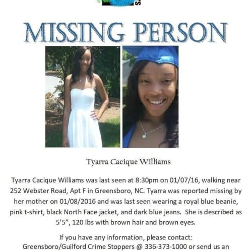 Tyarra Cacique Williams missing since January 7 2024