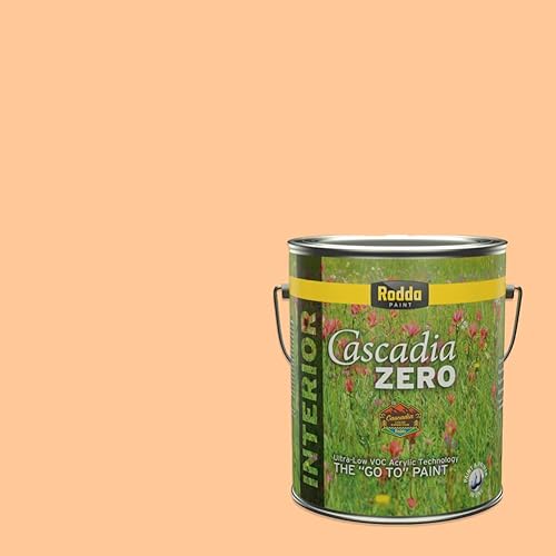 Vista 75 de Rodda Paint CASCADIA ZERO - Pintura satinada e imprimación para interiores en uno, cuarto de galón, Zambia
