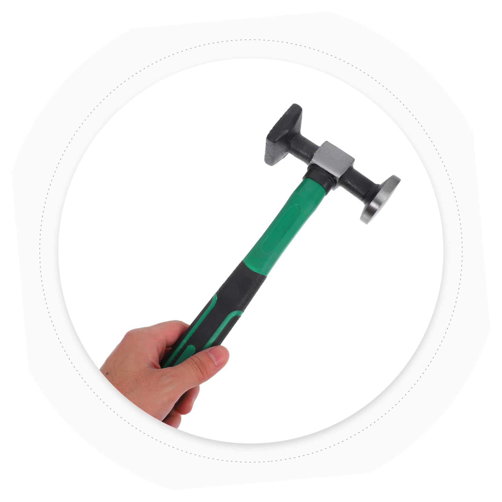 TEHAUX Martello per Riparazione Carrozzeria in Acciaio, Martello da Riparazione Auto Piccolo Impugnatura Ergonomica, Strumento Preciso per Rimozione Ammaccature, Utensile per Officine