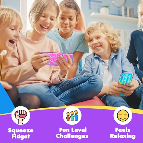 12-Pack Sensory Maze Fidget Toys for Kids & Adults: Quiet Squishy Calming Tools for Autism Children - Anxiety Fidgets for Travel & Office - Classroom Must Haves & Treasure Rewards Party Favors - Image 7