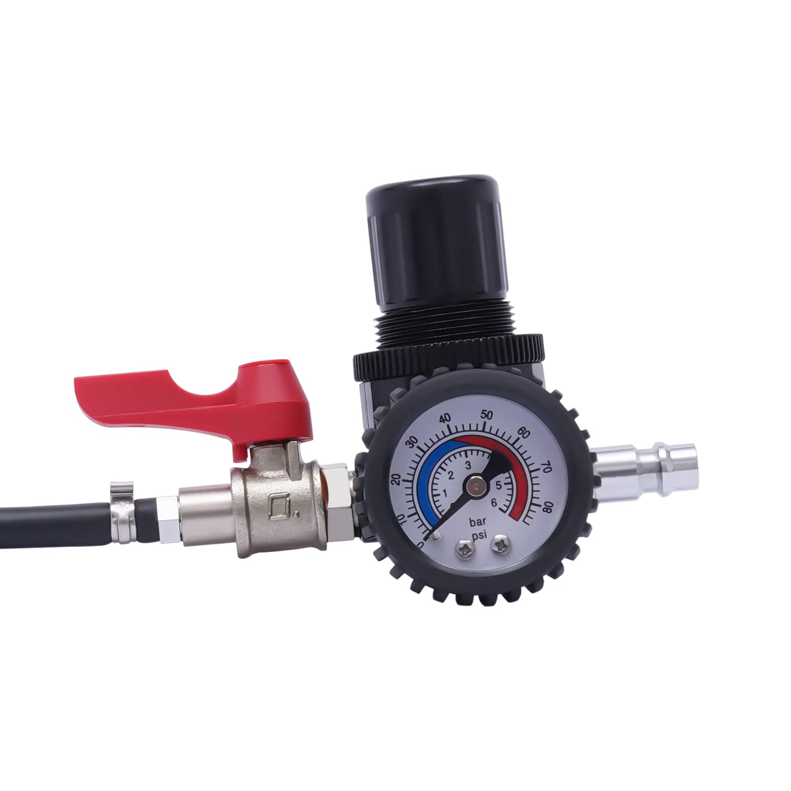 9 pezzi Turbo System Tester di perdite Turbo Boost Kit Tester di perdite, sistema turbocompressore, kit di prova di perdite con 4 paia di adattatori graduati da 1,38 ''-3,54 ''