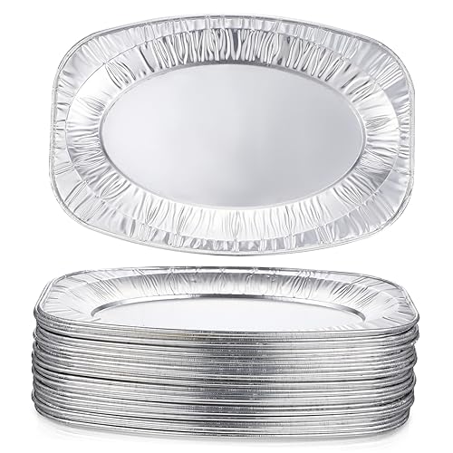 HAPINARY 30Pcs Heavy Duty Foil Pans Disposable Baking Containers for Cooking Steaming Heating and Storing Food for Parties Picnics and Family Gatherings