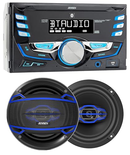 Jensen MPR420 Radio para Auto con Pantalla LCD y Parlantes