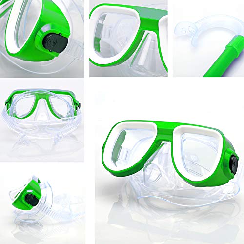 image for Adicop Kids Snorkel Set Junior Snorkeling Gear Kids Silicone Scuba Div